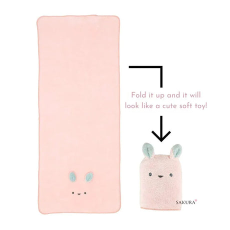 Carari Zooie Animal Face Towel Rabbit