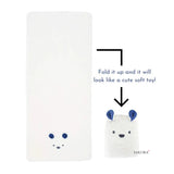 Carari Zooie Animal Face Towel L Polar Bear