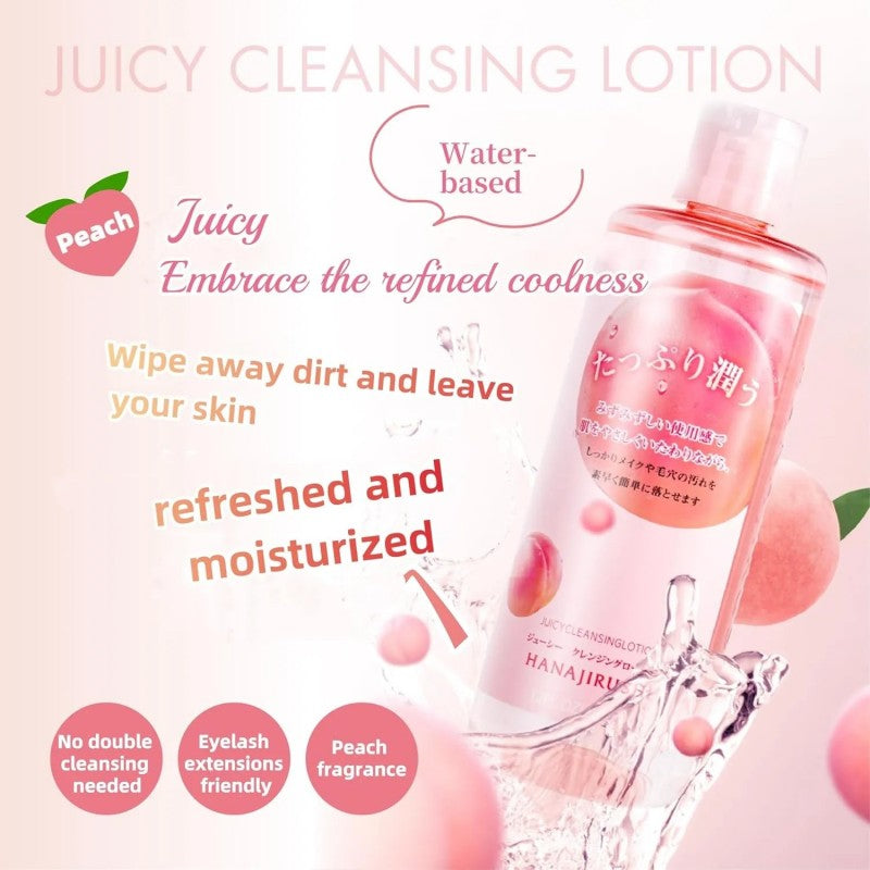 Hanajirushi Juicy Cleansing Lotion Peach Scent 380ml