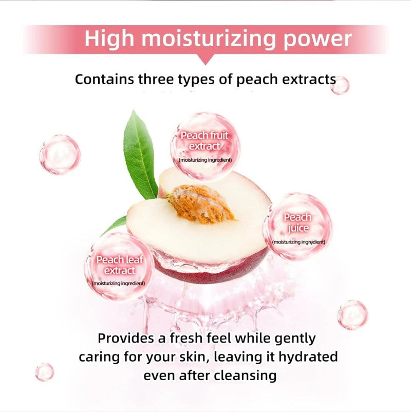 Hanajirushi Juicy Cleansing Lotion Peach Scent 380ml