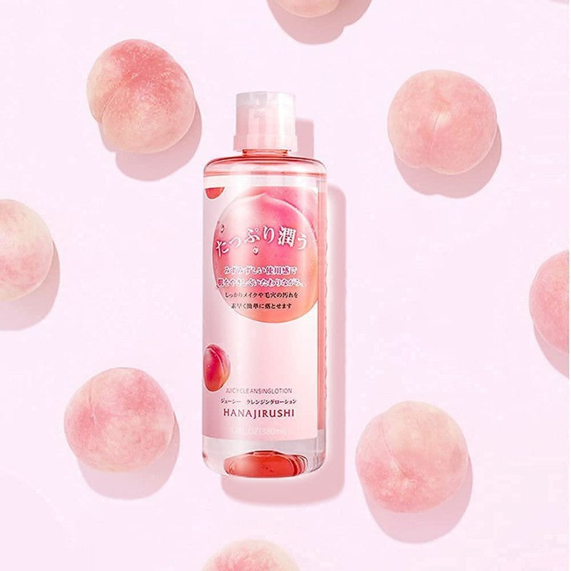 Hanajirushi Juicy Cleansing Lotion Peach Scent 380ml