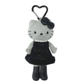 Sanrio Plush Keychain Hello Kitty Gray Angel Black Dress