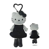 Sanrio Plush Keychain Hello Kitty Gray Angel Black Dress