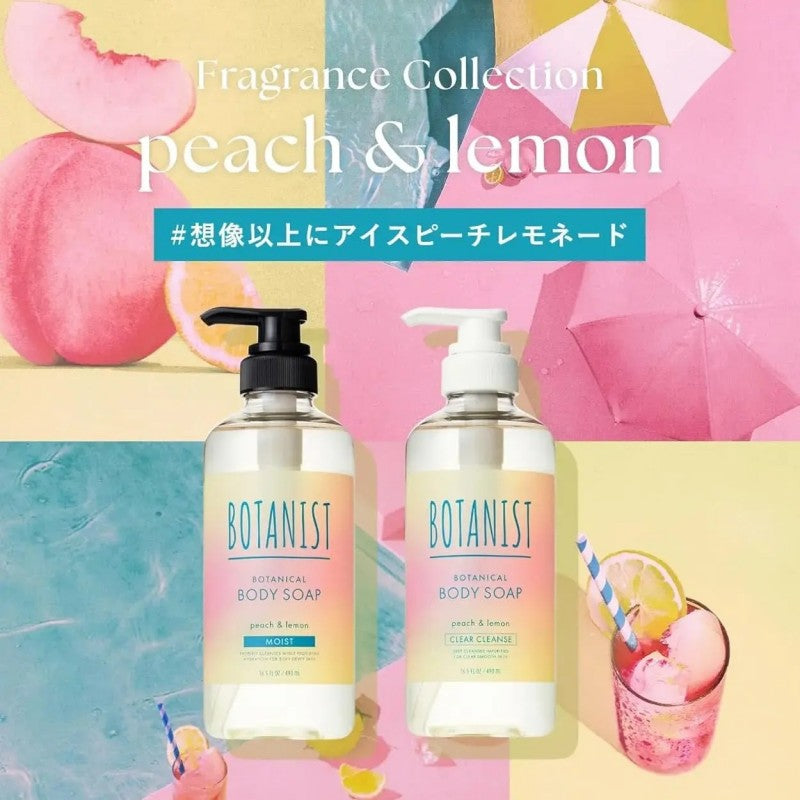 Botanist Botanical Body Soap Clear Cleanse Peach & Lemon 490ml