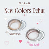 Molak日抛美瞳Twinkle Brown ±000 十枚