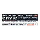 Envie 1-Day Colored Contact Lens Minuit Apricot -6.00 10pcs