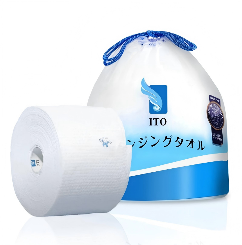 ITO纯棉亲肤洗脸巾卷筒抽取式 80片