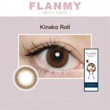 Flanmy 1 Day Colored Contact Lens Kinako Roll ±000 10pcs