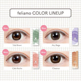 Feliamo 1-Day Color Contacts Sheer Black -3.50 10pcs