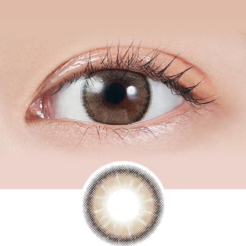 Molak 1-Day Colored Contact Lenses Dazzle Beige -2.50 10pcs