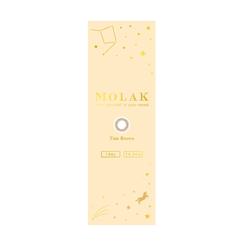 Molak 1-Day Colored Contact Lens Tint Brown -5.50 10pcs