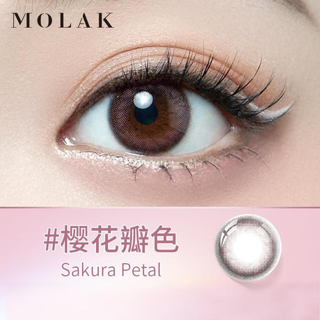 Molak 1 Day Color Contact Lens Sakura Petal -4.50 10pcs