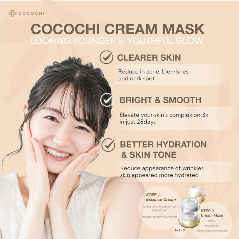 Cocochi Facial Essence Cream Mask 20g+90g