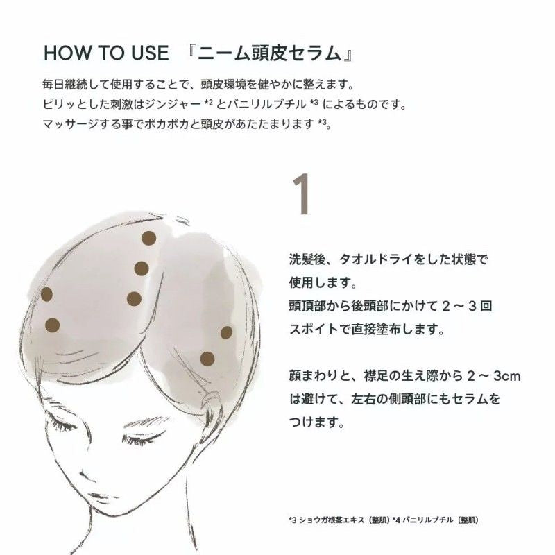 Shiro "Neem Scalp Serum" Aging Care 60ml