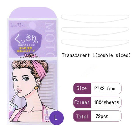 Motonozen Two-Sided Eyelid Tape L 72pcs