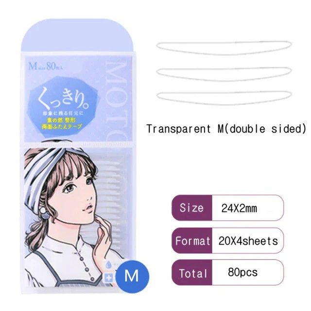 Motonozen素之然双眼皮贴双面#M自然版 80枚