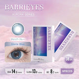 Barrieyes Aurora 1-Day Color Contact Lens Gloria Blue -2.00 6pcs