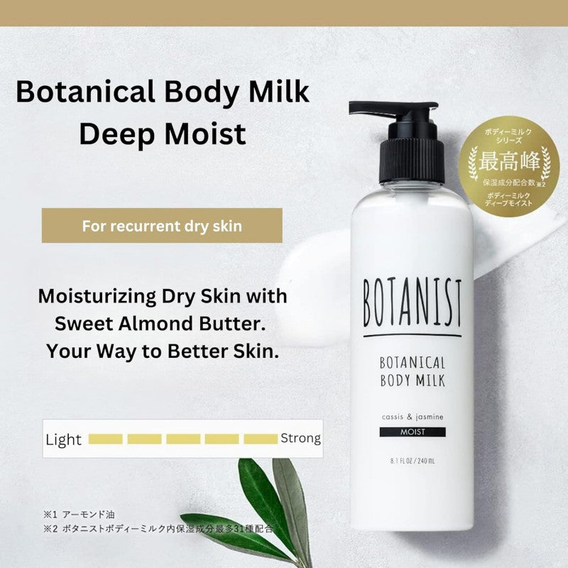Botanist Botanical Moist Body Milk  Cassis & Jasmine 240ml