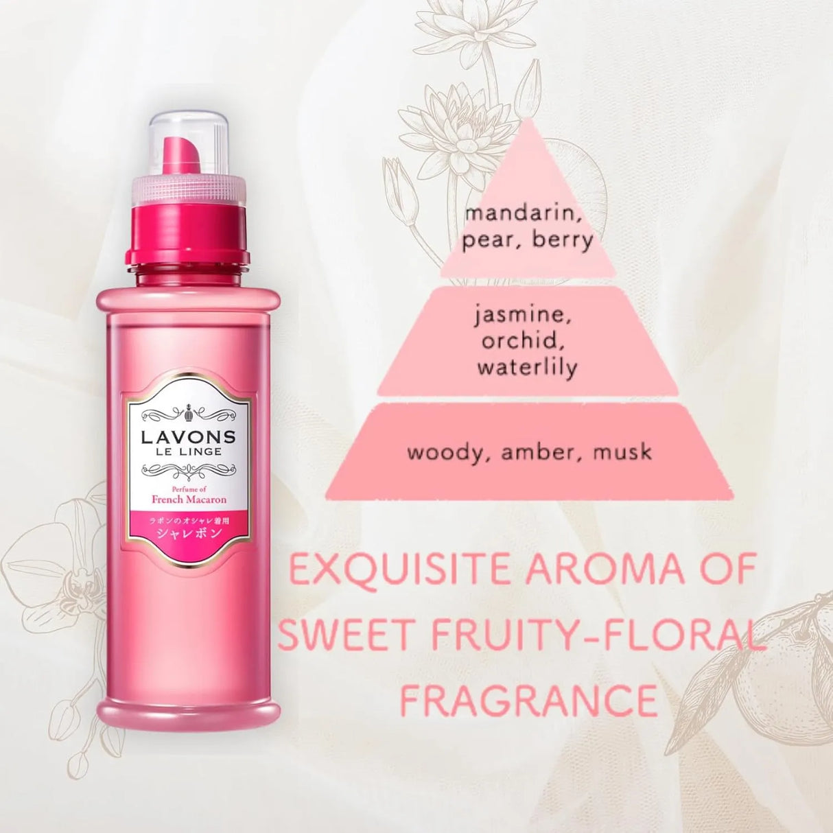 Lavons Charebon Fashionable Laundry Detergent French Macaron 500ml