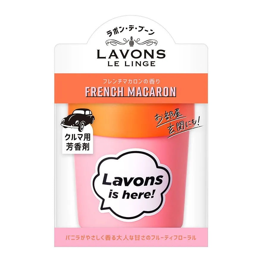 Lavons Car Fragrance Gel Air Freshener French Macaron 110g