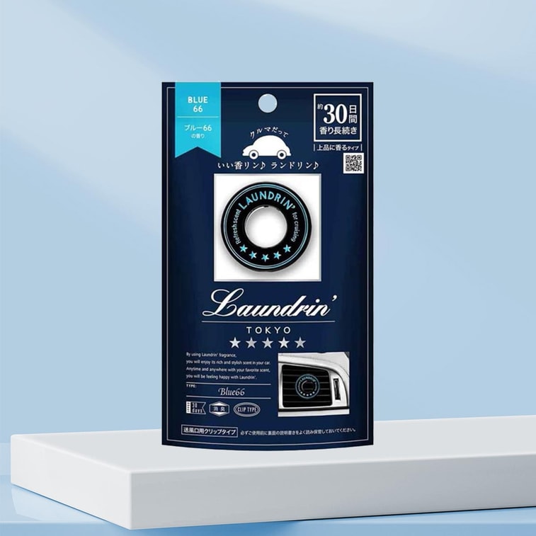 Laundrin Car Air Freshener Clip Type Blue 66 1pcs