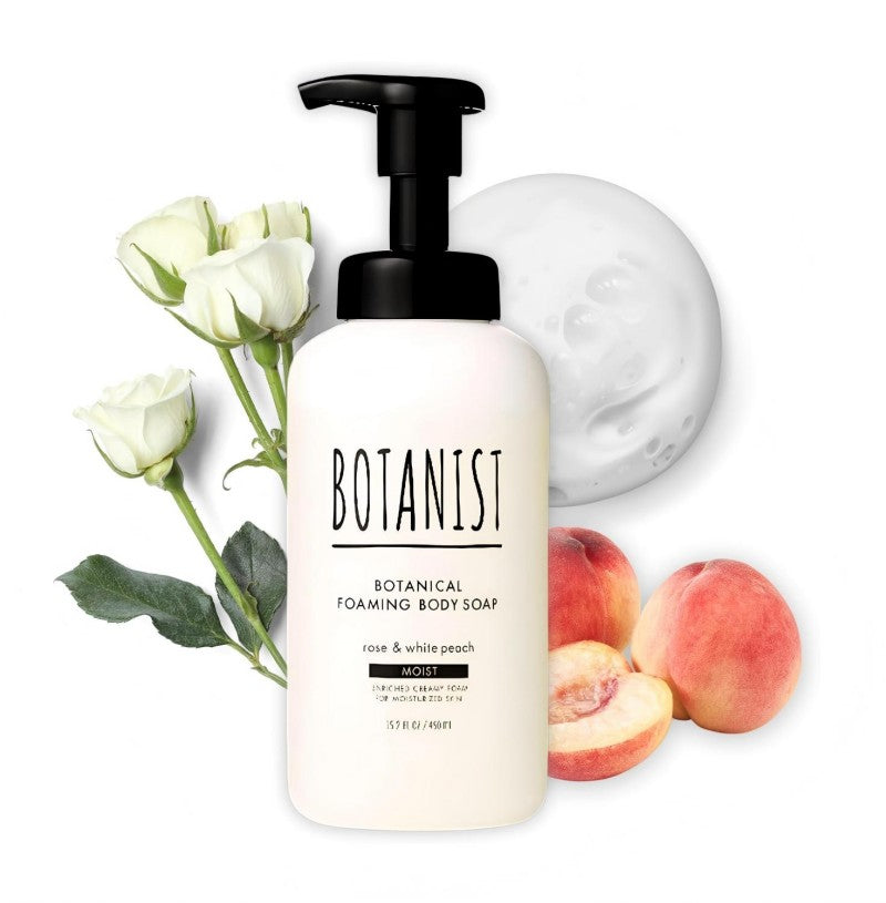 Botanist Botanical Moist Foaming Body Soap Rose & White Peach 450ml