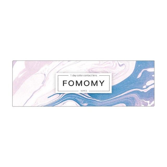 Fomomy 1-Day Color Contact Lenses Gem Brown -4.25 10pcs