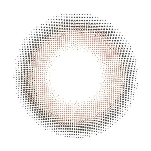 Fomomy 1 Day Color Contact Lenses Gem Brown -3.75 10pcs