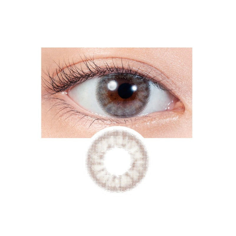 LIL Moon 1-Day Colored Contact Lenses Smokey Beige -2.00 10pcs