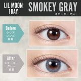 LIL Moon 1-Day Colored Contact Lens Smokey Gray -2.50 10pcs