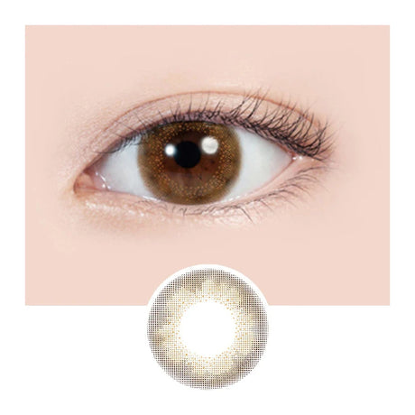 LIL Moon 1 Day Colored Contact Lens Rusty Beige -3.75 10pcs