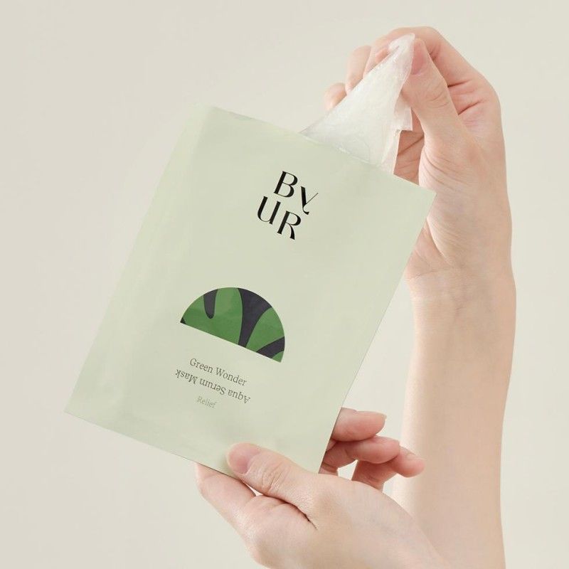 Byur Green Wonder Aqua Serum Mask 4pcs