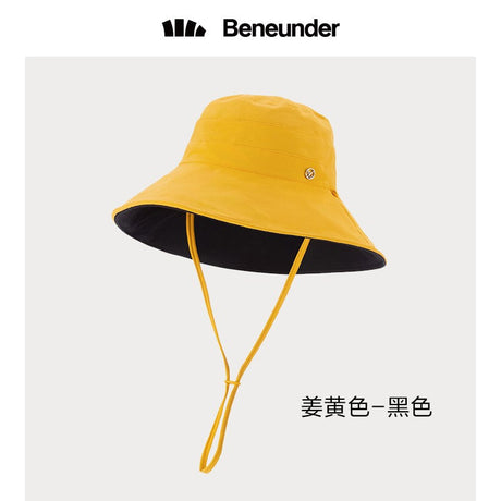 Beneunder蕉下双面渔夫防晒帽姜黄色/黑色