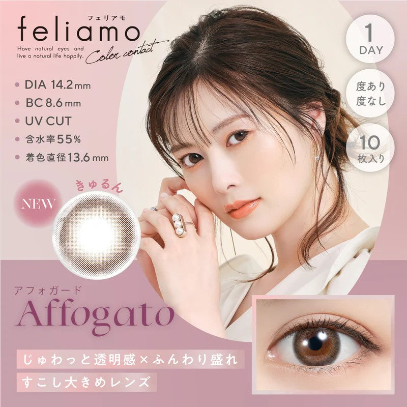 Feliamo 1-Day Circle Lenses Affogato -4.50 10pcs