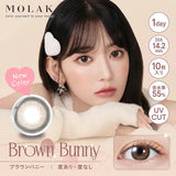 Molak日抛美瞳Brown Bunny ±000 十枚