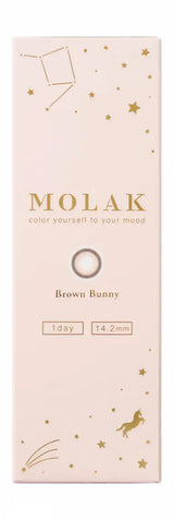 Molak日抛美瞳Brown Bunny ±000 十枚