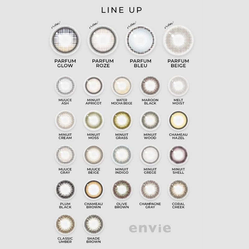 Envie 1 Day Colored Contact Lens Minuit Indigo -4.75 10pcs