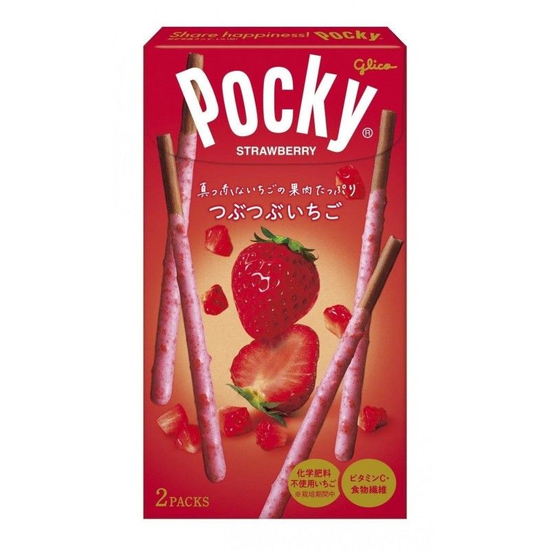 Glico Pocky Double Coated Strawberry Cocoa Sticks 55g