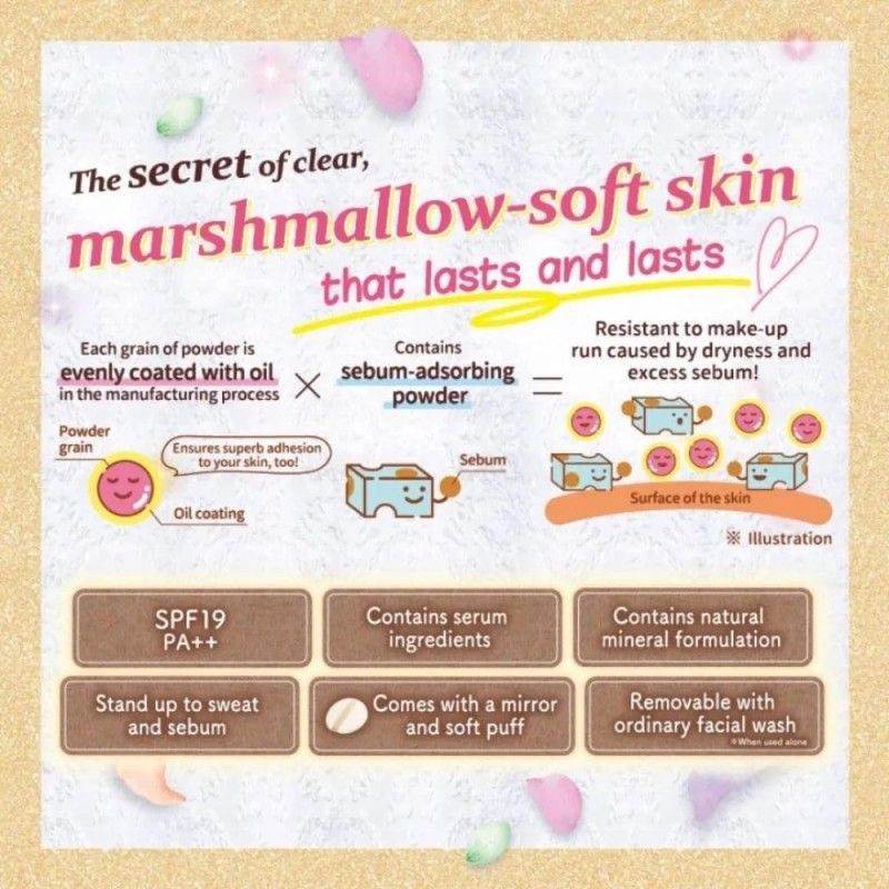 Canmake Marshmallow Finish Powder #MB Matte Beige Ochre