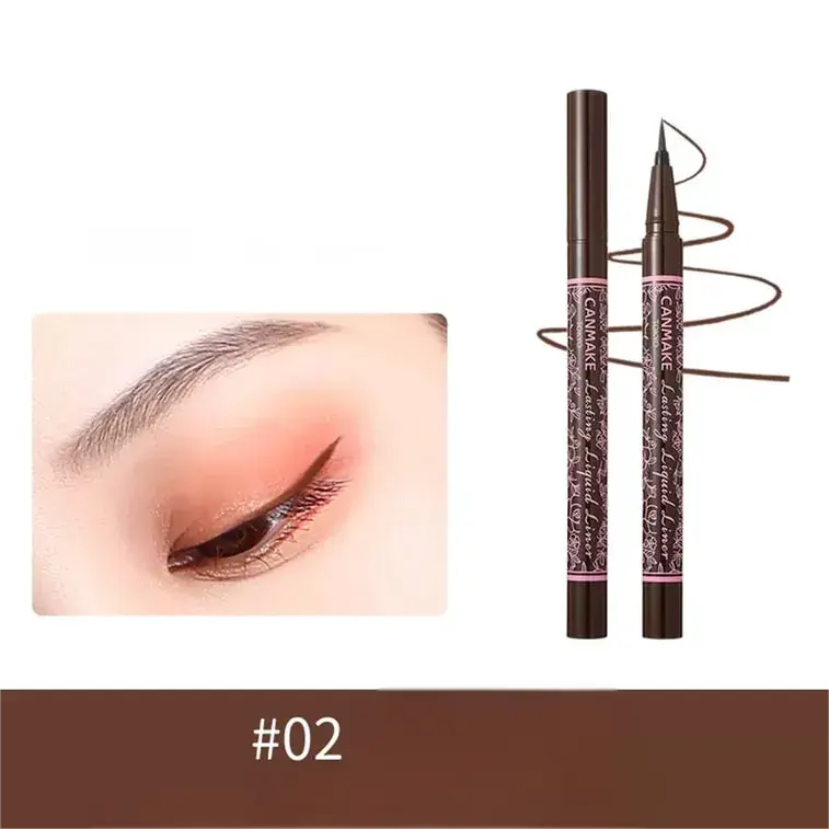 Canmake井田眼线笔0.1mm持久防水#02巧克力啡