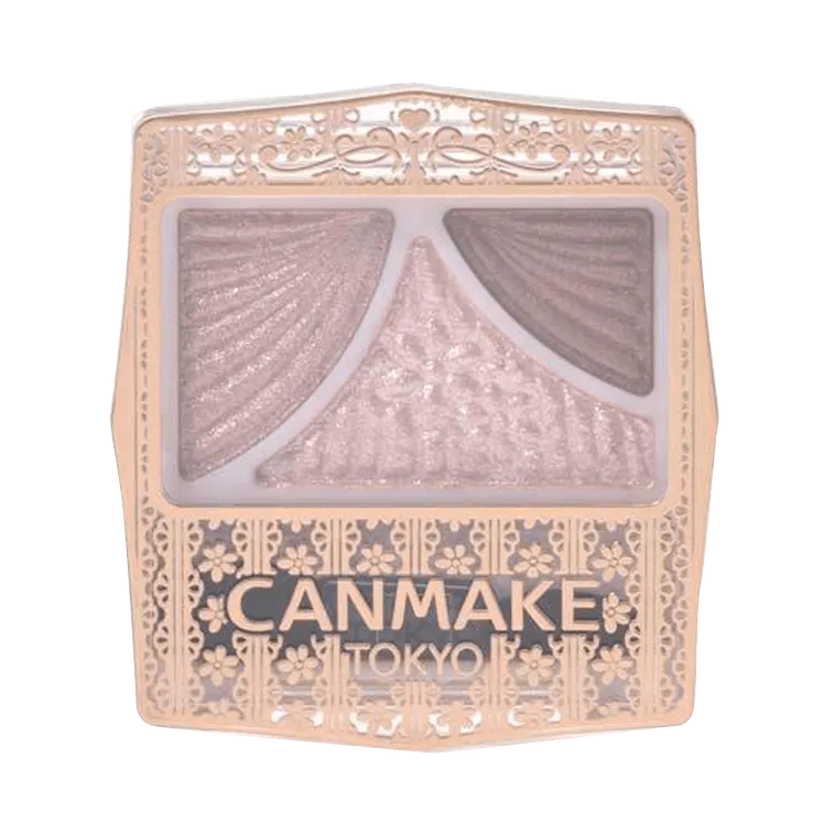 Canmake井田三色眼影#12红茶玫瑰