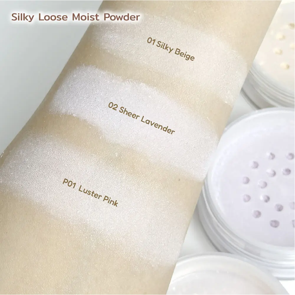 Canmake Silky Loose Moist Powder #P01 Luster Pink