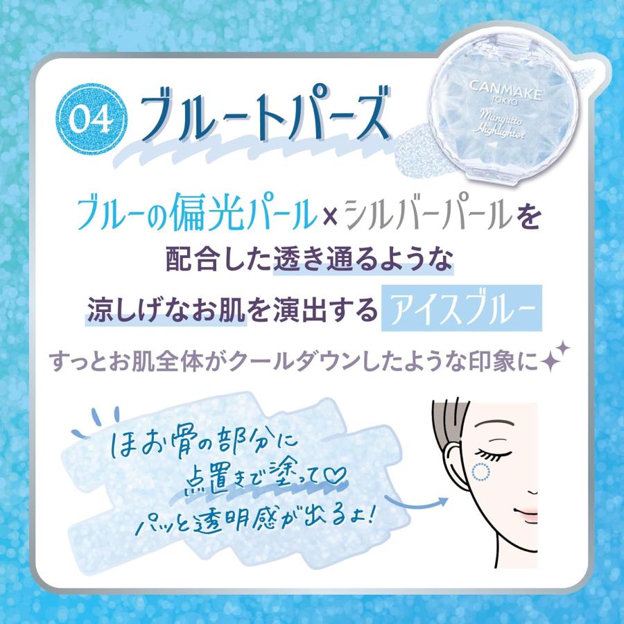 Canmake Munyutto Highlighter #04 Blue Topaz