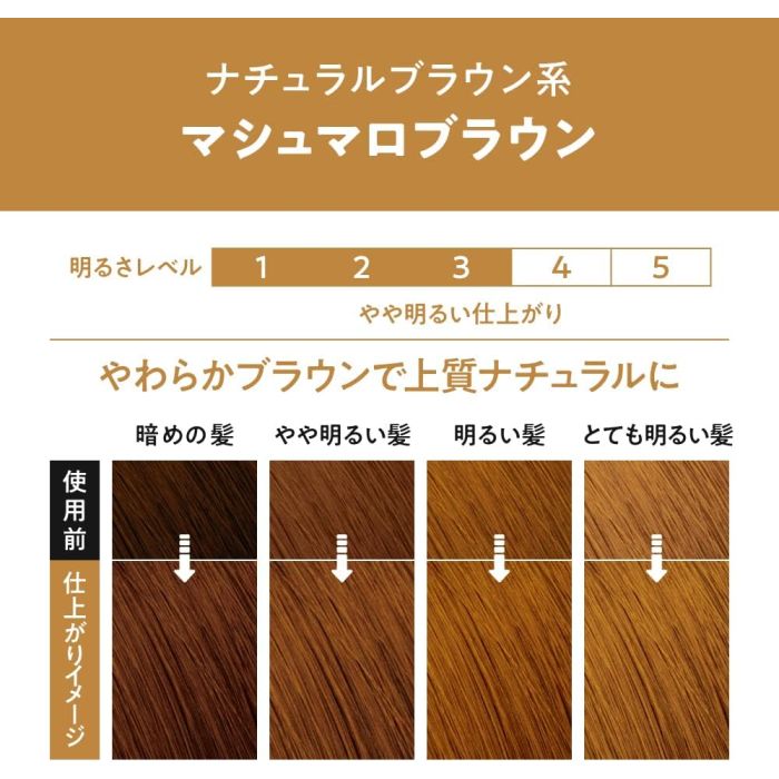 Kao Liese Prettia Bubble Hair Dye Color Marshmallow Brown