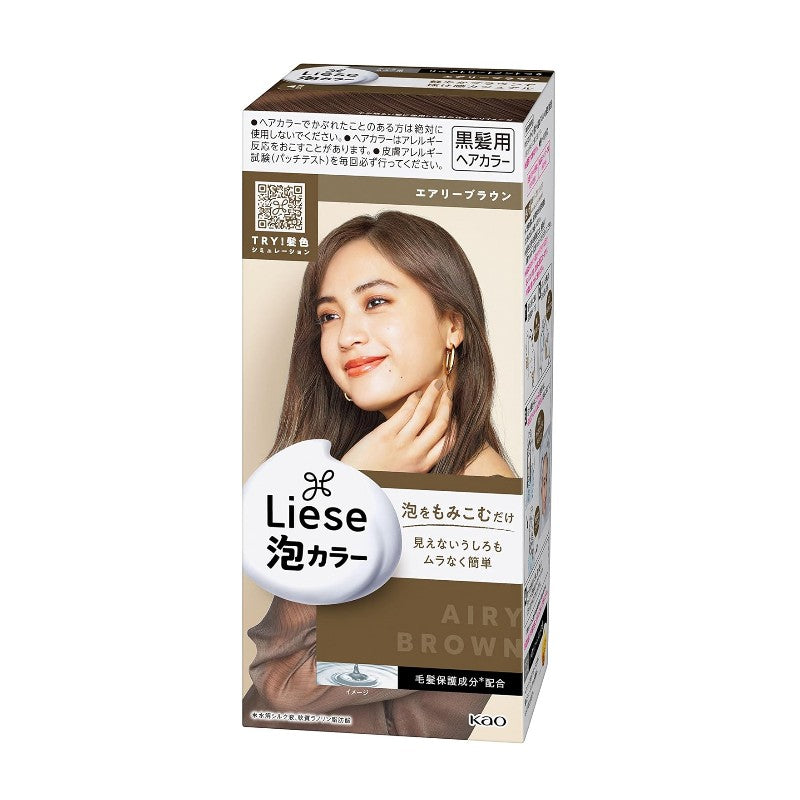 Kao花王Liese Prettia泡沫染发剂轻快冷棕色