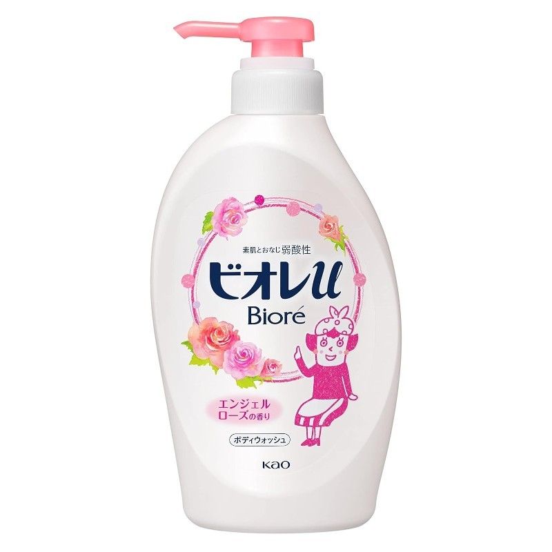 Biore碧柔弱酸性玫瑰沐浴露保湿滋润 480ml