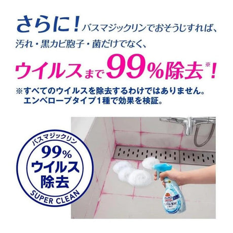 Kao Magiclean Bath Foaming Spray Super Clean Aroma Rose 380ml