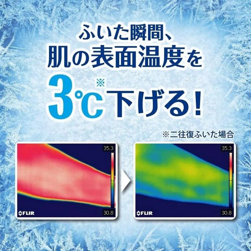Biore碧柔冷感湿巾纸止汗降温冰爽清洁 20枚
