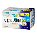Kao Laurier Happy Skin Ultra Slim Sanitary Pads with Wings 30cm*13pcs