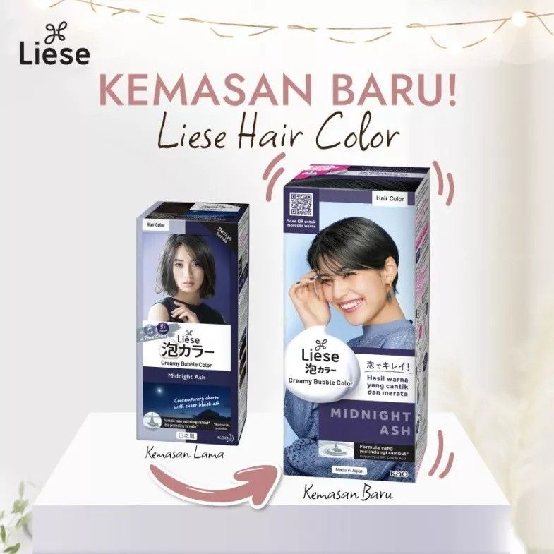 Kao Liese Creamy Bubble Color #Midnight Ash